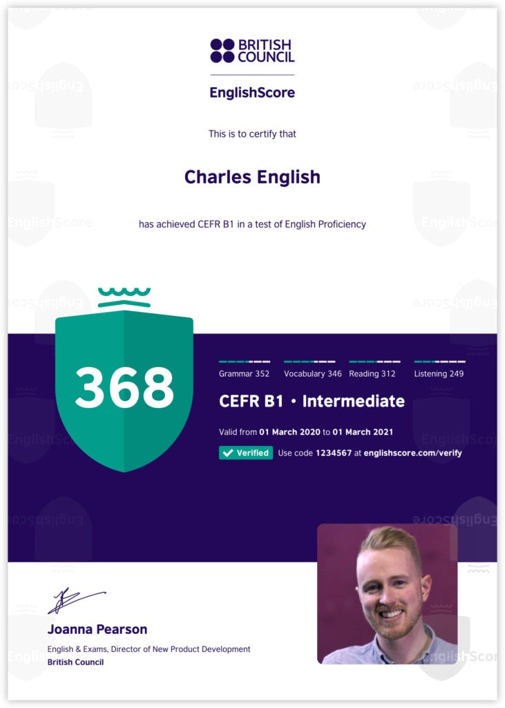 English Score Test by British Council