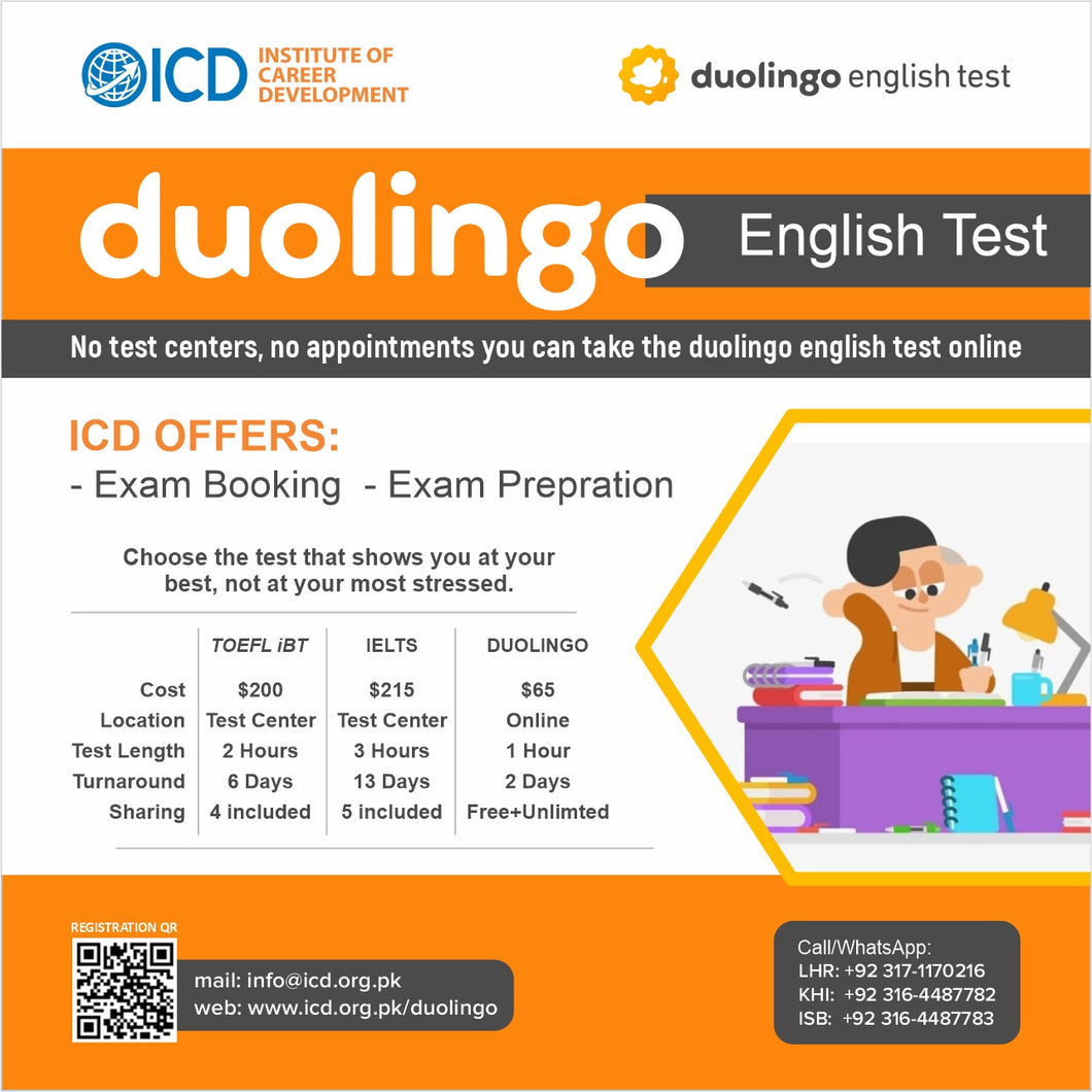 Duolingo Exam Preparation ( online / Face to face )